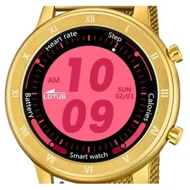 Lotus 50038/1 BT 44mm Edelstahlgehäuse gold Sportarmband gold M/L