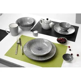 Ritzenhoff & Breker Takeo Stripes Suppenteller 20,5 cm schwarz/weiß 6er Set