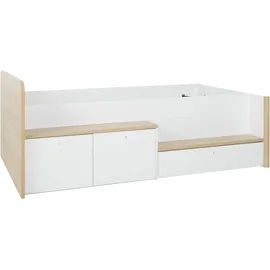 Gami Stauraumbett MATIS 125 x 80 x 207 cm Holz beige
