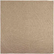 vidaXL Bereichsteppiche Moiré AGIRA Natur 200 x 200 cm Polyester