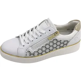 REMONTE Damenschuhe sportlicher Schnürer Weiß Freizeit, Schuhgröße:40 EU - Beige/Weiß - 40