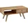 FineBuy Couchtisch  Braun  Massivholz/Rattan  90 x 40 x 45 cm