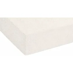 Spannbettlaken BIBERNA Gr. 3, grau (hellgrau), B:180-200cm L:200cm, Biber, 100% Baumwolle, Laken