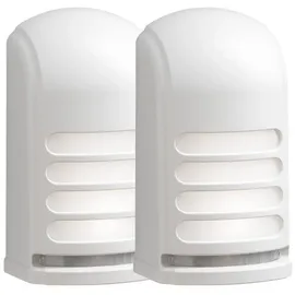 Konstsmide 2er Set LED Außenleuchte mit Bewegungsmelder, Gartenlampe, Wandleuchte, Batterie