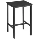 VASAGLE Bartisch Küchentisch Stehtisch 60 x 60 x 92 cm Schwarz