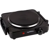 Grafner Grafner® Kochplatte einzel 1000 Watt mit klappbaren Griffen Schwarz KP10878