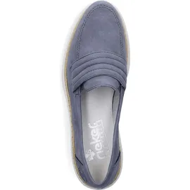 Rieker Damen 54855 Loafer, blau, 39 EU