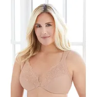 GLAMORISE Vorderverschluss-WonderWire-BH - Kaffee 100F Damen