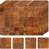 Moderry Tischsets aus Kork, hitzebeständig, für den Esstisch, mit 4 passenden Getränkeuntersetzern, Marmor-Design, 40,6 x 30,5 cm, Unterseite aus Kork, Honigeiche, 4 Stück