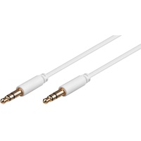 MicroConnect Audio-Kabel 1,5 m 3.5mm Weiß