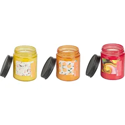 Duftkerze FRUITY BLOOM Sojawachs Fruchtig 3er Set