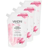 VANDINI 3x Hydro Seife Nachfüllbeutel mit Magnolienblüte Duft 500ml - Made in Germany Flüssigseife Nachfüllbeutel vegan - Handseife Nachfüllbeutel reinigt sanft - Liquid hand soap refill