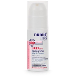 numis med Nachtcreme Nachtcreme 5% Urea - vegane Gesichtscreme - Gesicht Creme 1x 50 ml, 1-tlg.