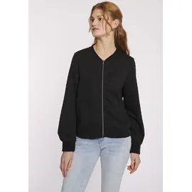 HaILY’S Sweatjacke "LS P JK Ke44ndra", Damen, Gr. XS, schwarz, Sweatware, Obermaterial: 98% Polyester, 2% Elasthan, unifarben, regular fit normal, Rundhals, Sweatjacken Sweatjacke
