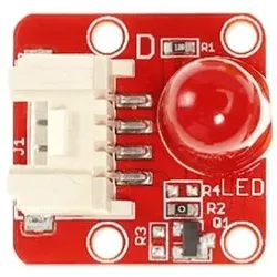 Elecrow Crowtail-LED 2.0 digitales LED-Modul, PWM, Plattenmontage, 8mm LED, 4-Pin, 5V - Farbe: Rot