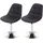 MCW Esszimmerstuhl A60 Kunstleder braun 2er Set