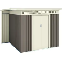 Hoggar - Gartenhaus Metall 5,29m2 – 257x206x187cm – Seitendach