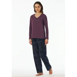 SCHIESSER Uncover Nightwear Pyjama Blau 42