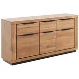 MCA living Sideboard MCA LIVING "Greno Sideboard" Sideboards Gr. B/H/T: 163cm x 80cm x 40cm, 3 St., beige (naturfarben) durchgehende Lamelle