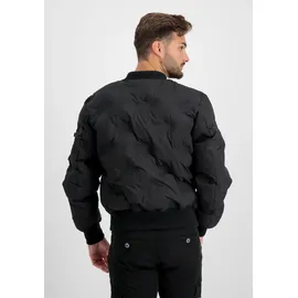 Alpha Industries Winterjacke ALPHA INDUSTRIES "MA-1 Emb. Logo Puffer", Herren, Gr. S, schwarz, Obermaterial: 100% Polyester; Futter: 100% Polyester; Füllung: 100% Polyester, Jacken Winterjacke