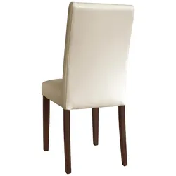 Bolero Esszimmerstühle aus Kunstleder in creme 2 Stück