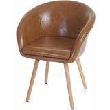 Moderne-Wohnideen Mendler Esszimmerstuhl Vaasa T633, Retro Kunstleder, WildKunstleder