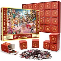 Luxuskollektion Pukamam Puzzle Adventskalender 2024 Weihnachtspuzzle 1008 Teile Mädchen