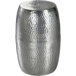 FineBuy Beistelltisch Dekotisch Metall Ablagetisch klein Hammerschlag rund