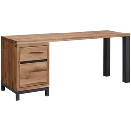 Massivmoebel24 Schreibtisch Wildeiche 180x55x76 geölt