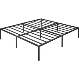 [en.casa] Metallbett Vårdö 160x200 cm Schwarz