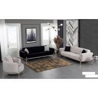 JVmoebel Sofa Luxus Sofagarnitur Couch Sofa Polster Couchen 3+3+1 Polstergarnituren, Made in Europe beige|schwarz