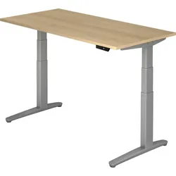 bümö elektrisch höhenverstellbarer Schreibtisch 160x80 cm mit Memory-Steuerung - Design Schreibtisch höhenverstellbar elektrisch, elektrischer
