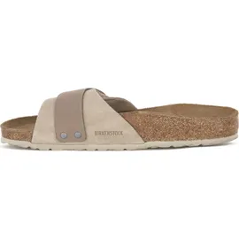 Birkenstock Oita Suede Leather Schmale Weite Sandalen beige/braun