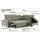 Cotta Ecksofa COTTA "Hudson L-Form, B: 256 cm", grau (stone), B:256cm T:207cm, Sofas, Ecksofa, mit Kopfteilverstellung, optional Bettfunktion & Bettkasten