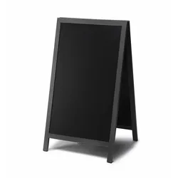SHOWDOWN Displays Showdown Kundenstopper Kreidetafel Natura - 68x120cm - Holz - Schwarz