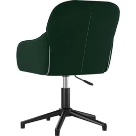 vidaXL Bürostuhl Samt Dunkelgrün