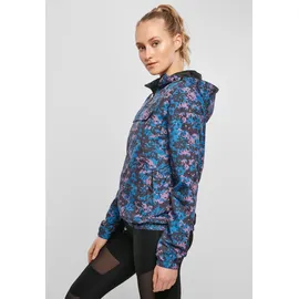 URBAN CLASSICS Damen Jacke Ladies Camo Pull Over Jacket Digital Duskviolet Camo-XS