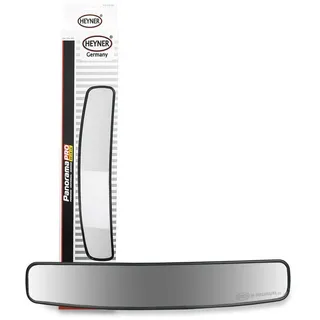 Heyner HEYNER® Panoramaspiegel 430 x 80 mm universal Fahrzeug Konvex Rückspiegel Innenspiegel Ersatzspiegel Fahrschule Ersatz