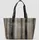 s.Oliver Gestreifter Jacquard-Shopper Baumwolle/Synthetik Bunt/Schwarz