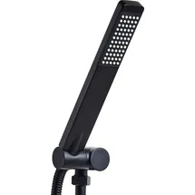Beliani Handbrause Schwarz Metall Rechteckig Stab 1 Strahlart Modern Klassisch Duschkopf Badezimmer Stabhandbrause Stabbrause