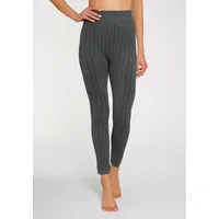 LAVANA Strickstrumpfleggings Damen 1x dunkelgrau meliert Gr.S/M (34/42)