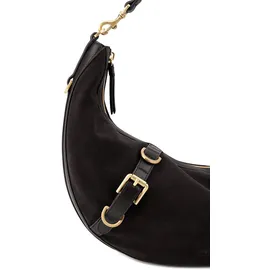 LES VISIONNAIRES Enya Schultertasche Leder 46 cm braun