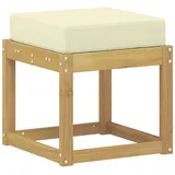 vidaXL Hocker Bank 43 x 43 x 45 cm Weiß