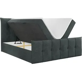 MKS Meble MKS Boxbett, Dunkelgrau, Textil, 2-Sitzer, H3 - Grau