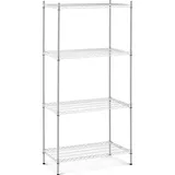Royal Catering Steckregal Stahl 90 x 45 x 180 cm silberfarben