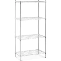 Royal Catering Steckregal Stahl 90 x 45 x 180 cm silberfarben