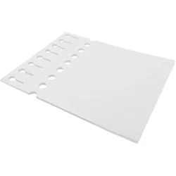CombiCraft Weiße Schlaufenetiketten 250x25mm - 1000 Stück auf 125 Bögen á 8 Etiketten - Laserdrucker geeignet