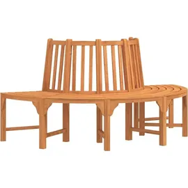 vidaXL Baumbank Halbrund Ø 208 cm Braun
