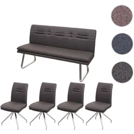 MCW Esszimmer-Set Grau, Braun, 5er-Set