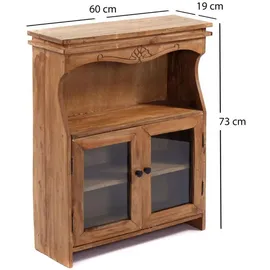 creedwood Wandregal 60 x 73 x 19 cm Natur